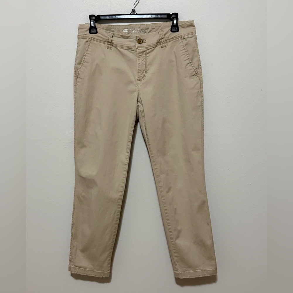 Old Navy Women's Boyfriend Khaki Straight Leg Pants